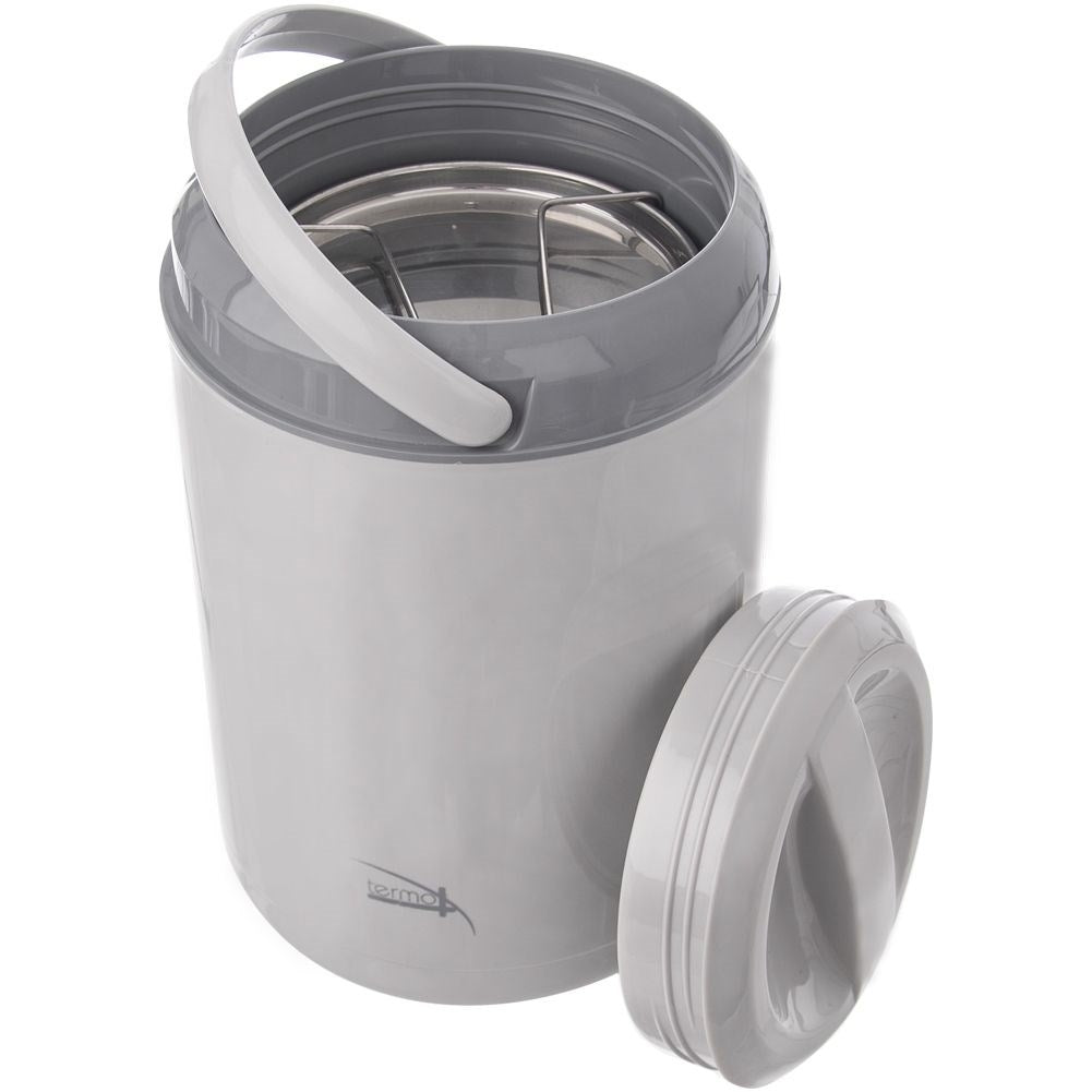 Lunch Box in Stainless Steel with Several Levels, Keeps Food Warm