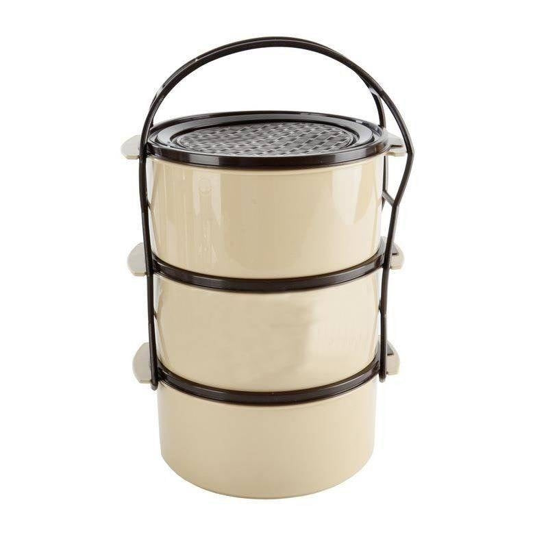 Lunch Box with Three Containers and Lid, 1.5L Capacity