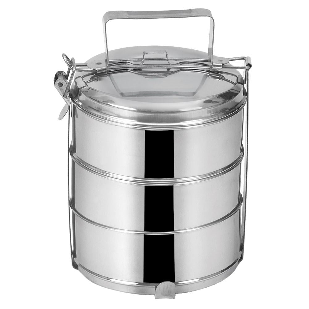 Lunchbox with 3 Containers in Stainless Steel