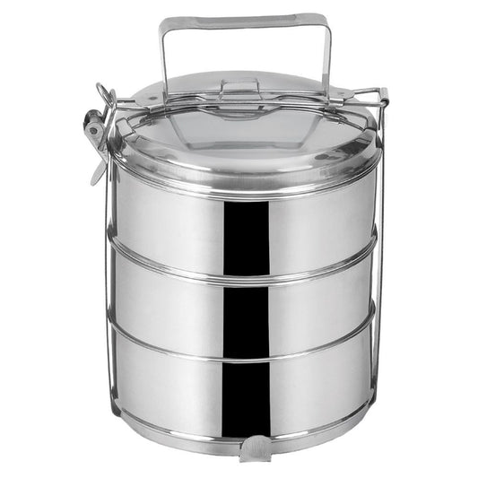 Lunchbox with 3 Containers in Stainless Steel