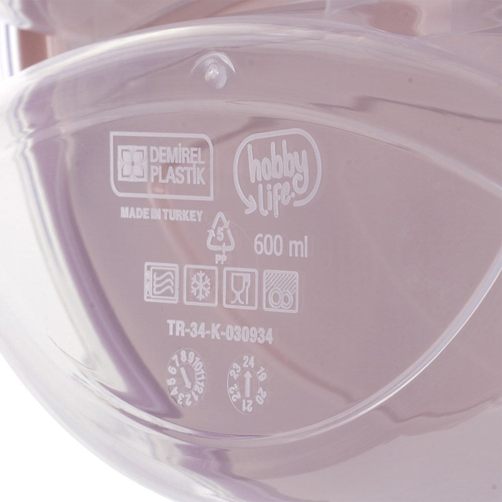 Lunch box with three compartments for convenient food storage and transport