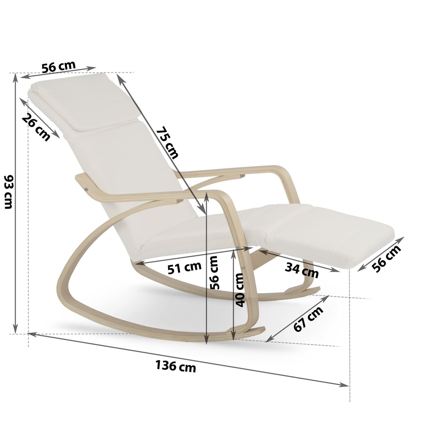 Luxurious Rocking Chair Suzi for Relaxation