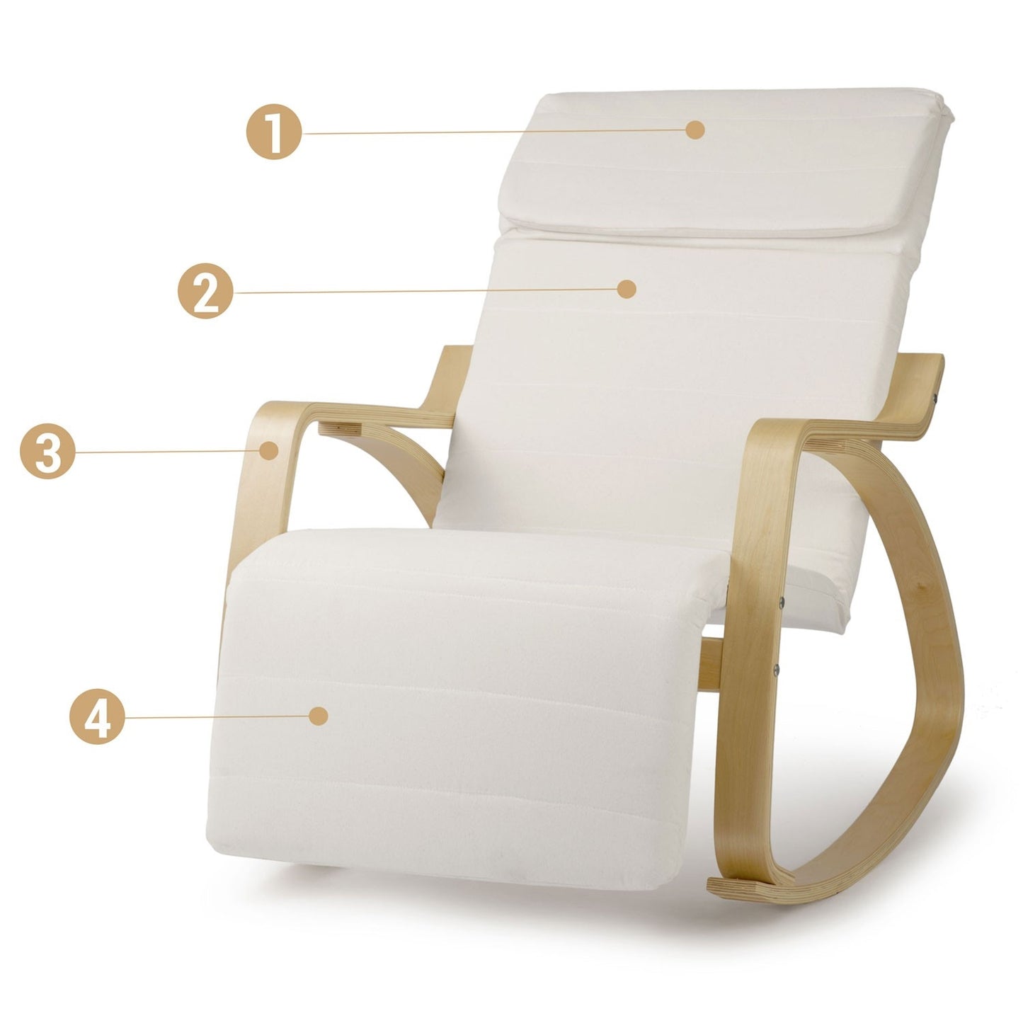 Luxurious Rocking Chair Suzi for Relaxation