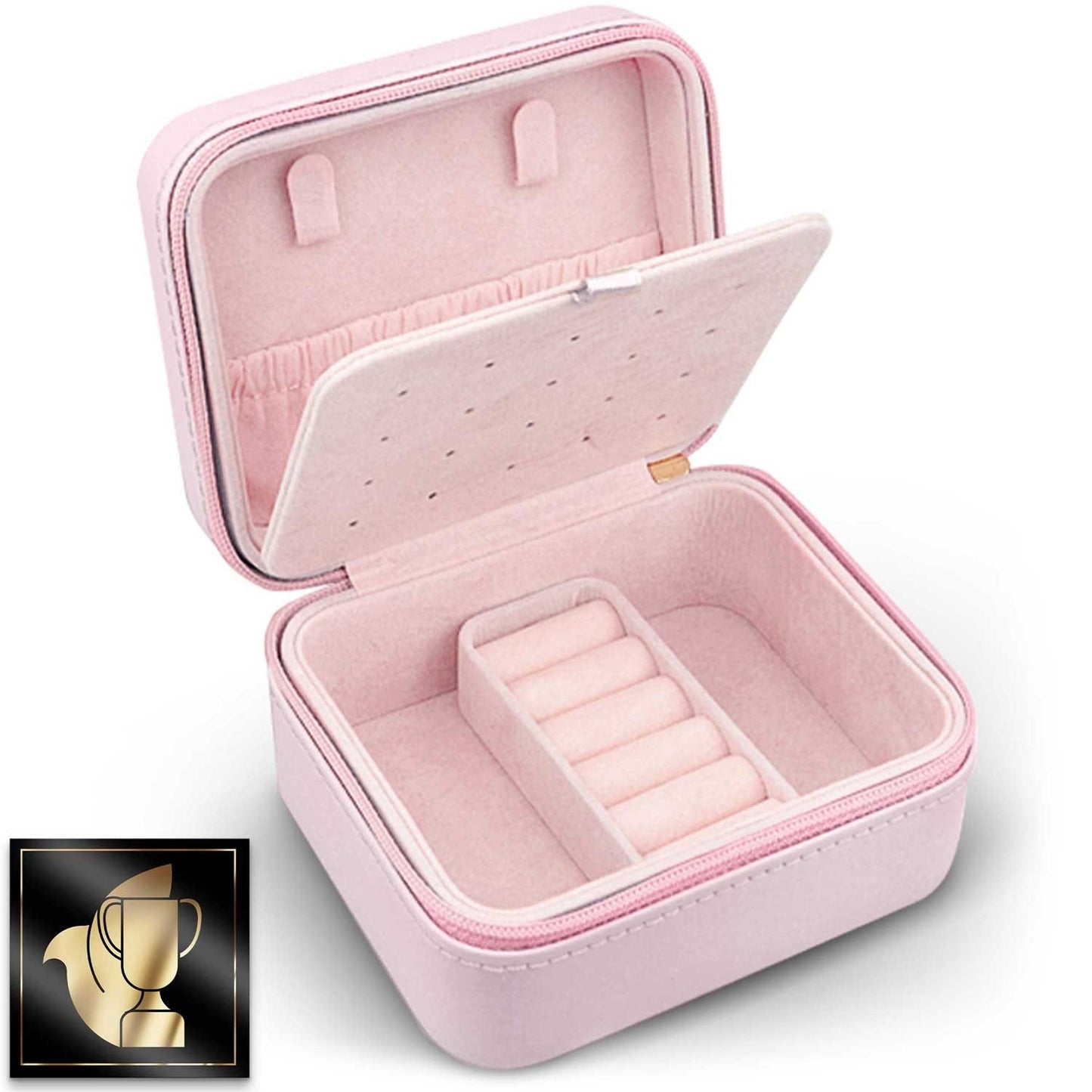 Luxurious pink jewelry box MS-702 from Massido
