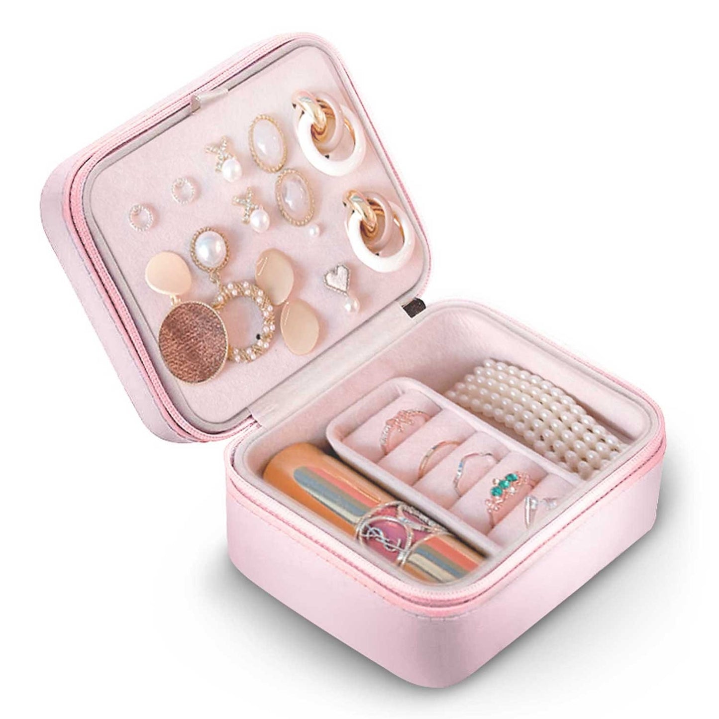 Luxurious pink jewelry box MS-702 from Massido