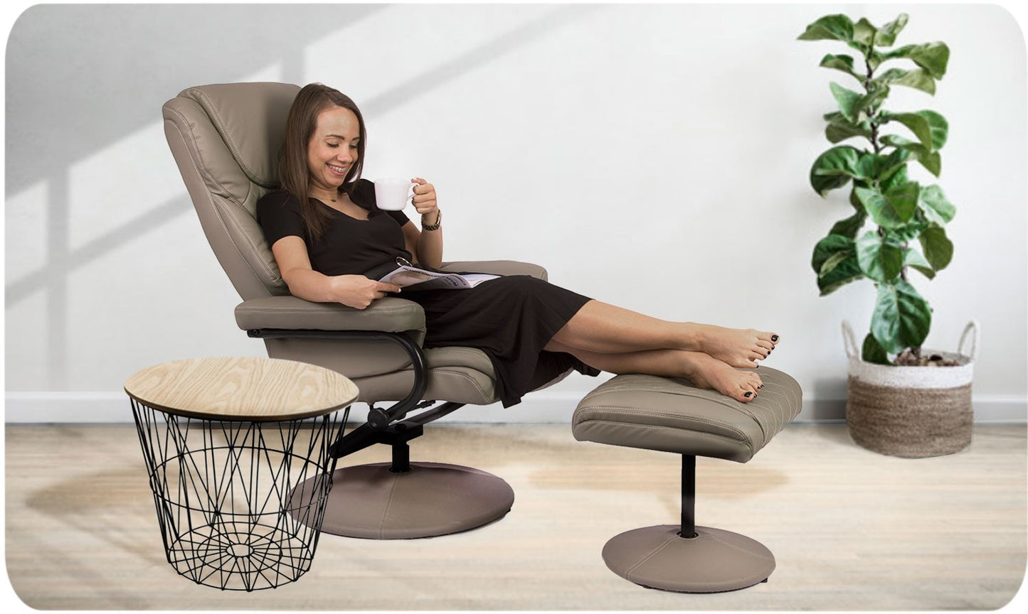 Luxurious recliner with footstool from Sofotel