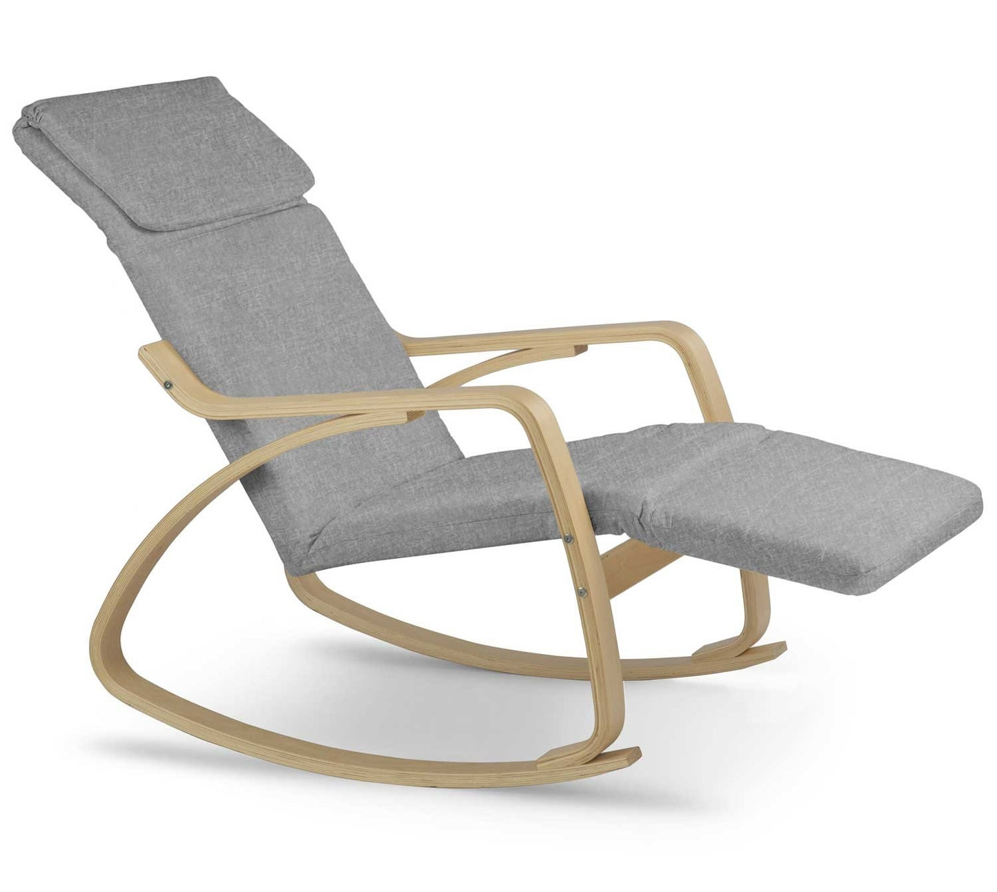 Luxurious rocking chair Suzi - light grey