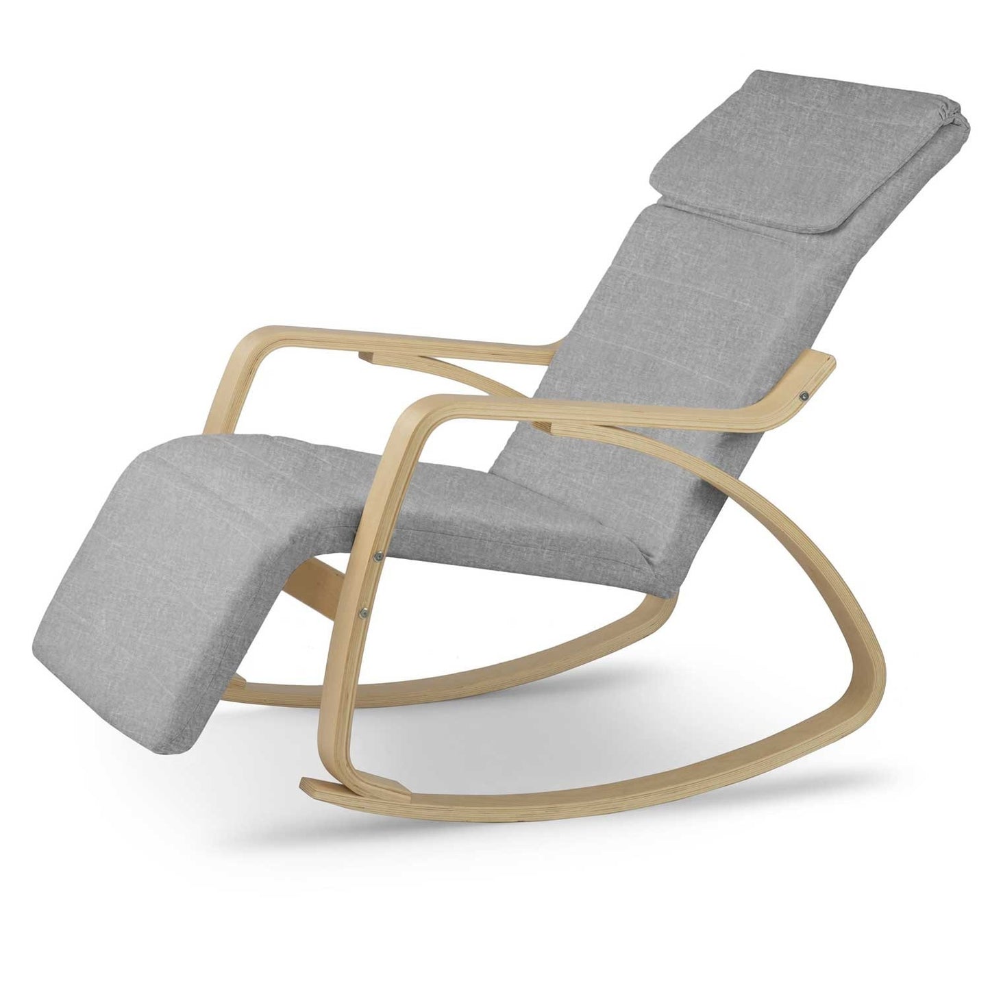 Luxurious rocking chair Suzi - light grey