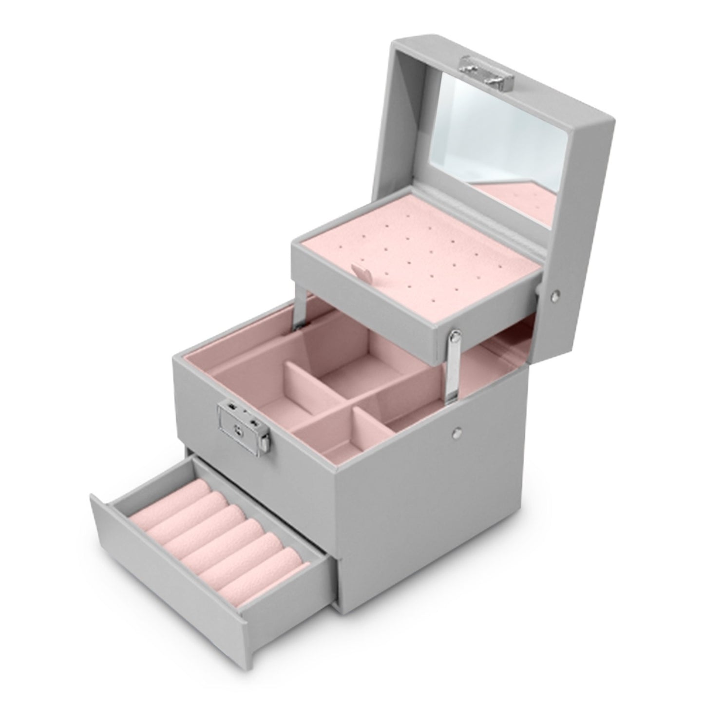 Luxury Gray Jewelry Box MS-703 Massido