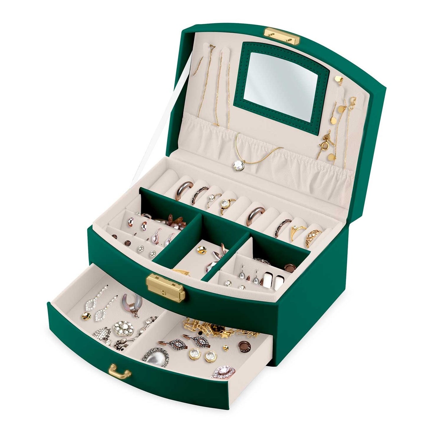 Luxury Green Jewelry Box Massido MS-708