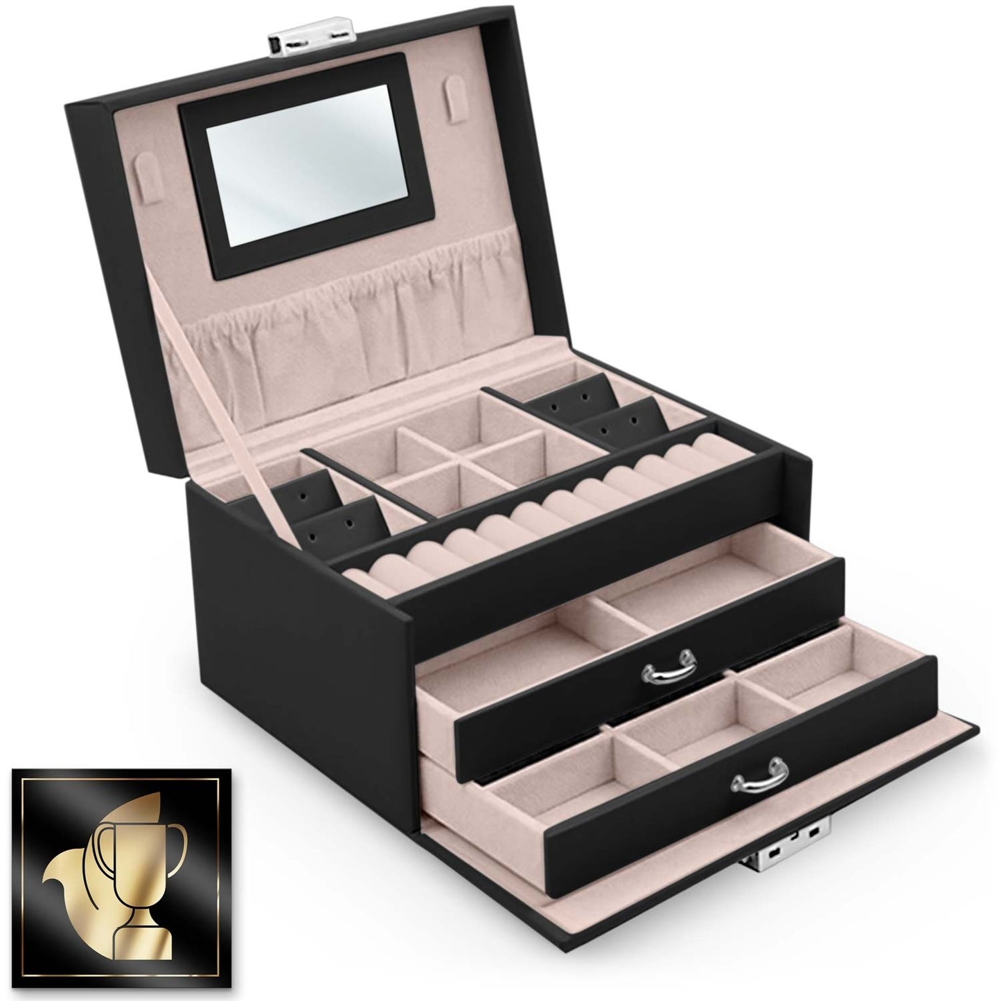 Luxury Jewelry Box MS-700 Massido - Black