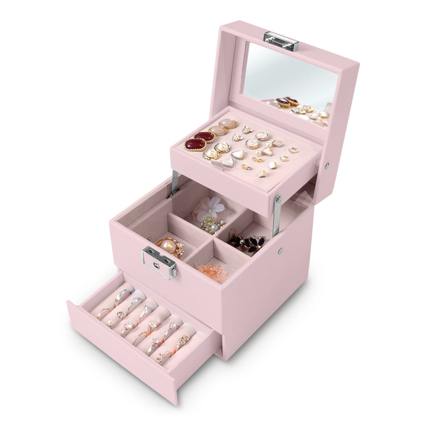 Luxury Jewelry Box MS-703 Massido - Pink