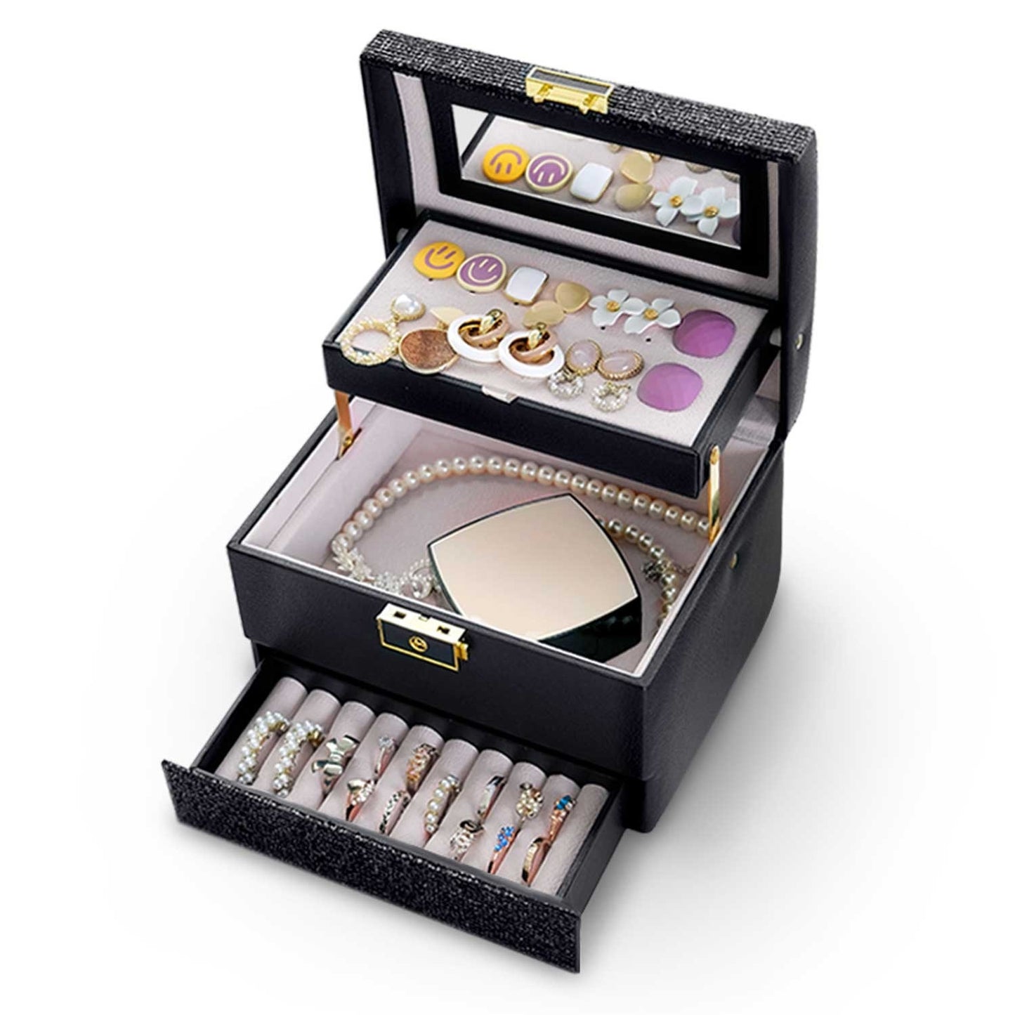 Luxury Jewelry Box MS-705 Massido - Black