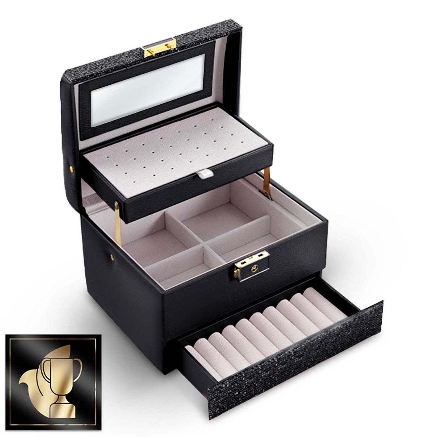 Luxury Jewelry Box MS-705 Massido - Black