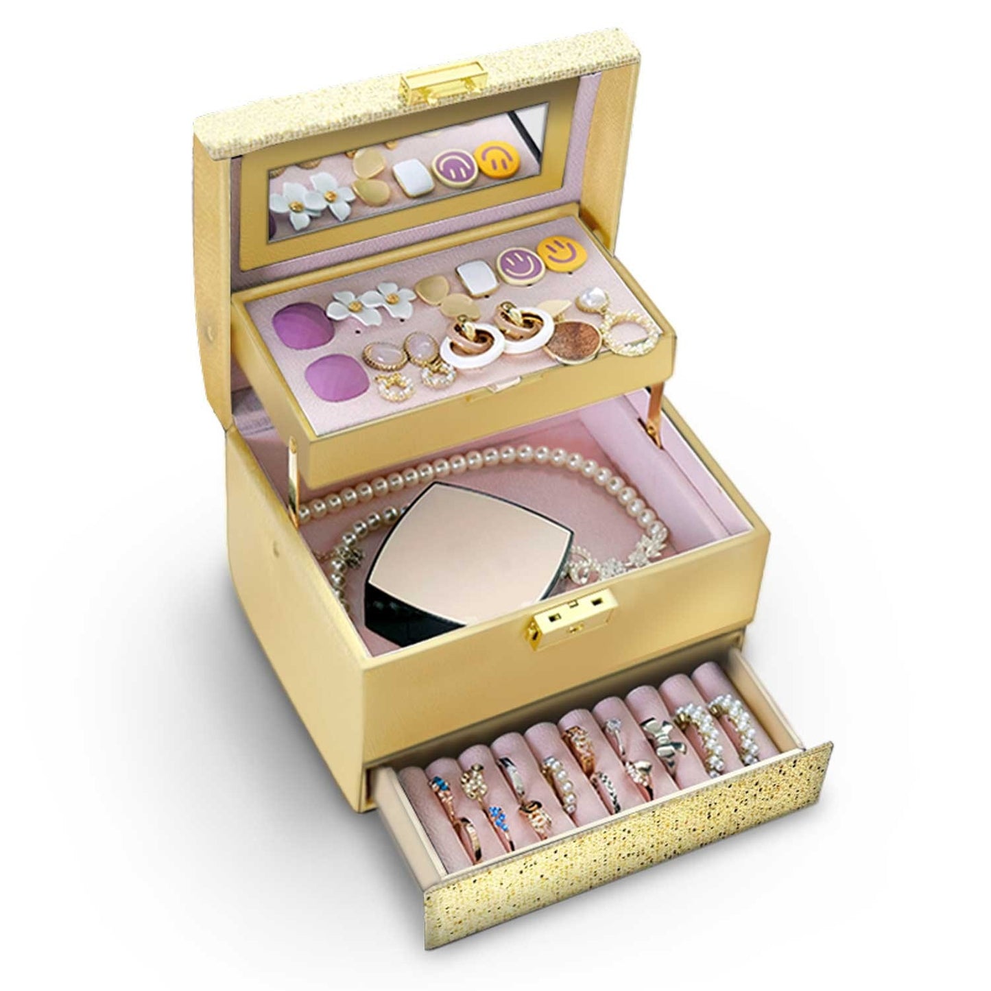 Luxury Jewelry Box MS-705 Massido - Gold