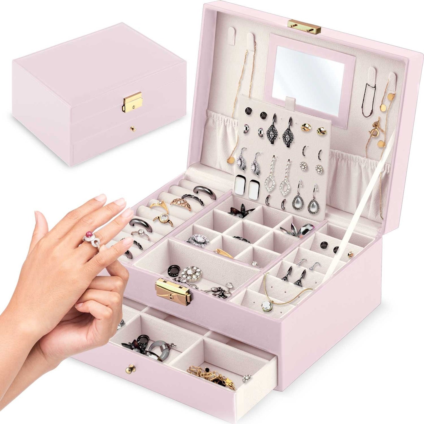 Luxury Jewelry Box MS-709 Massido - Pink