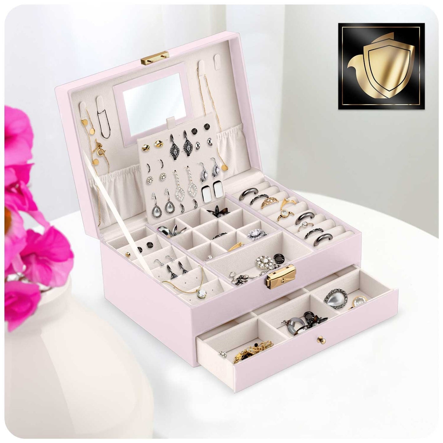 Luxury Jewelry Box MS-709 Massido - Pink