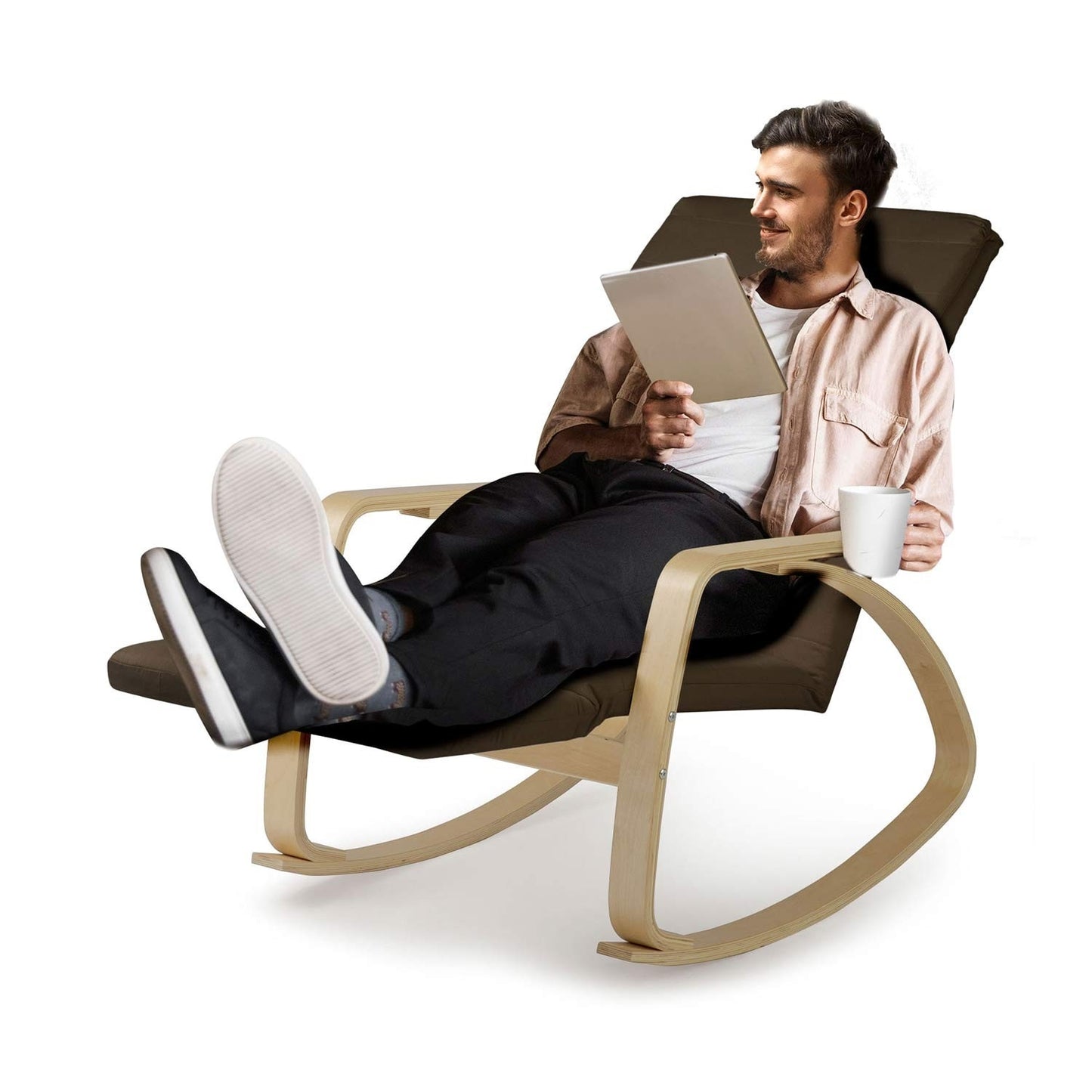 Luxury Rocking Chair Suzi - Brown