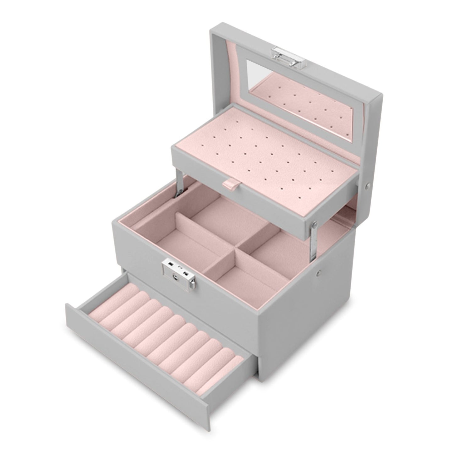 Luxury jewelery box MS-704 Massido - Grey