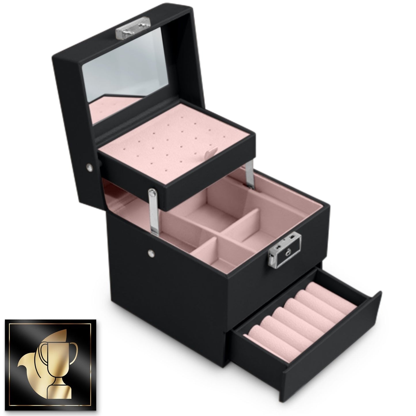 Luxury jewelry box MS-703 Massido - black