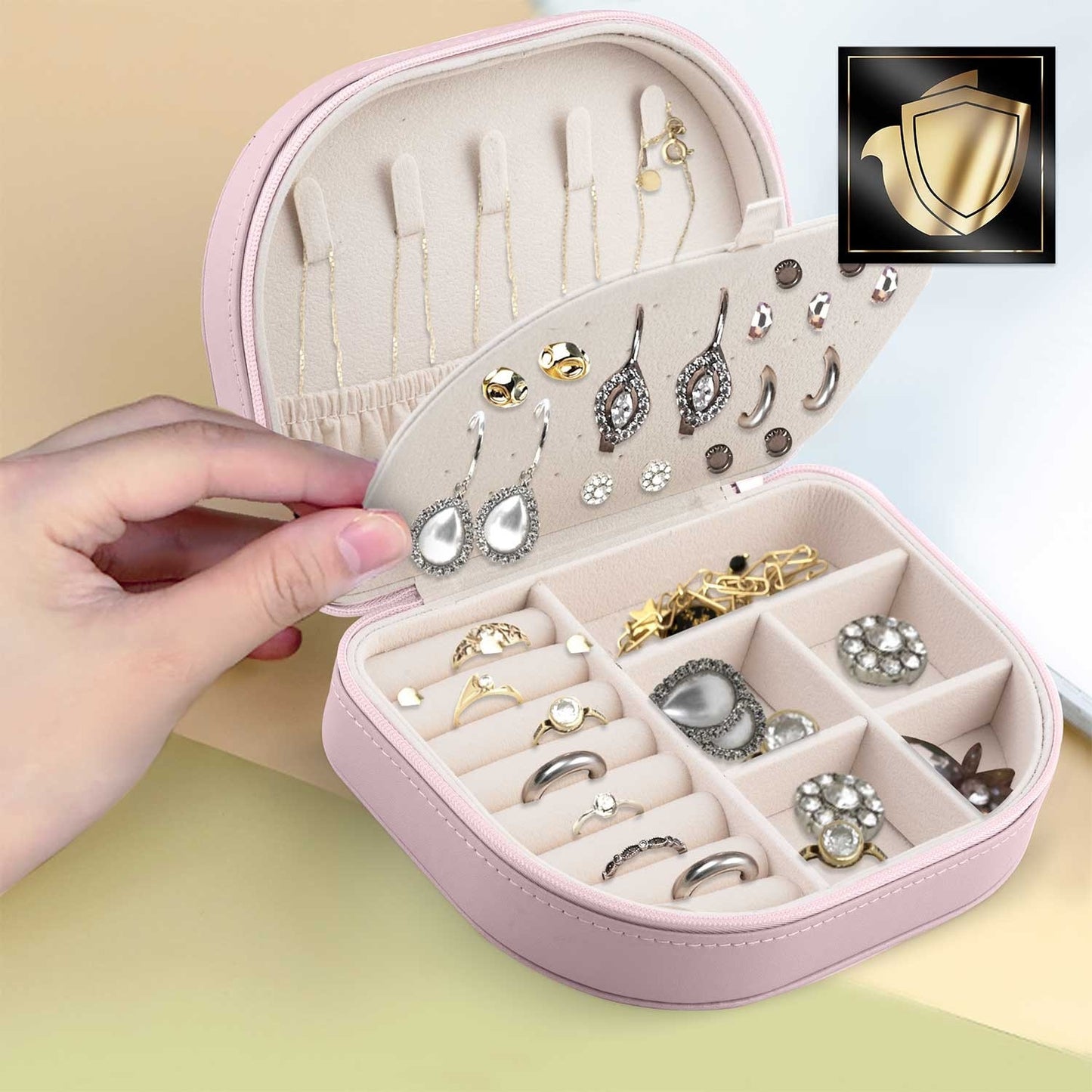 Luxury jewelry box Massido MS-707 - Pink