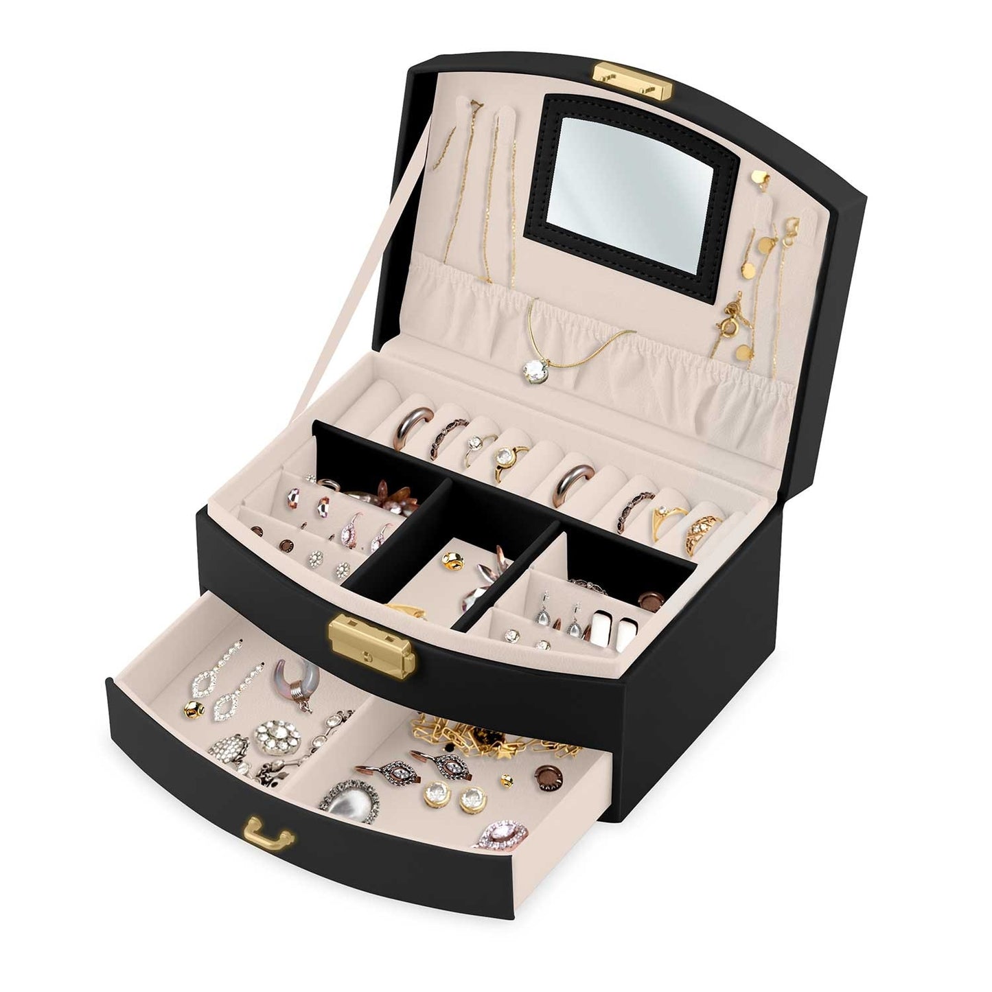 Luxury jewelry box Massido MS-708 - Black
