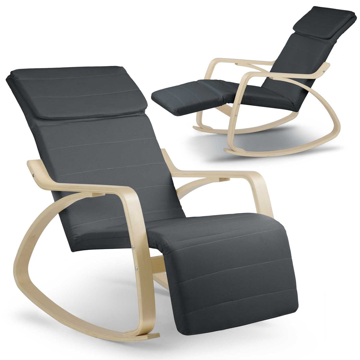 Luxury rocking chair Suzi - gray