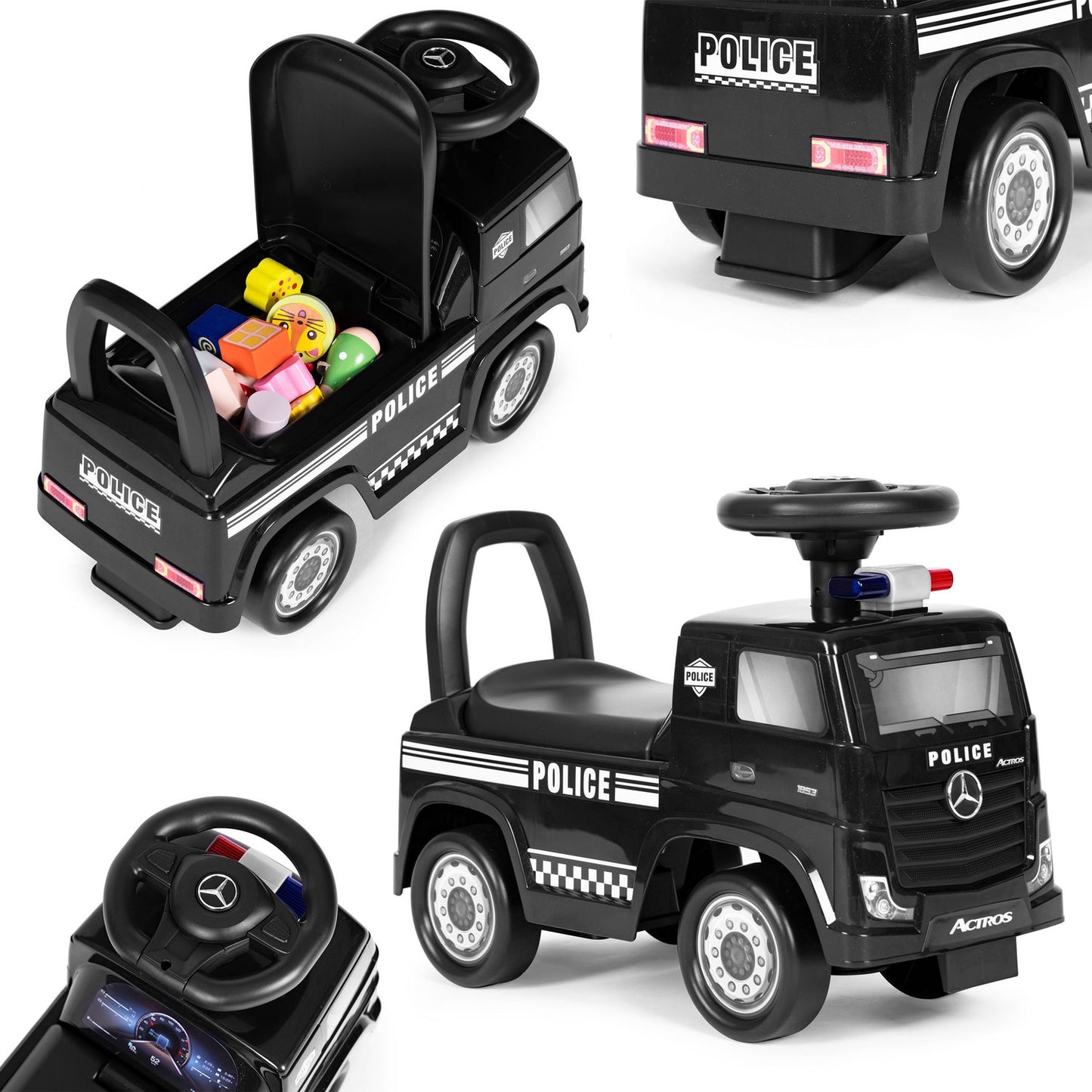 MERCEDES car, push car, police car