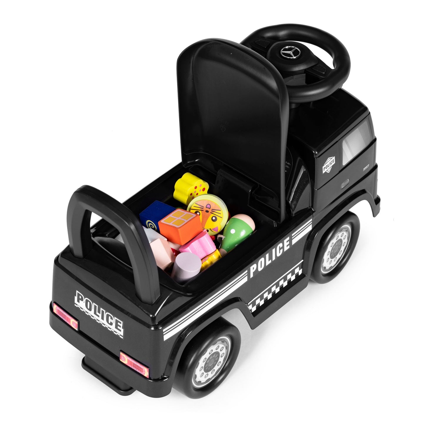 MERCEDES car, push car, police car