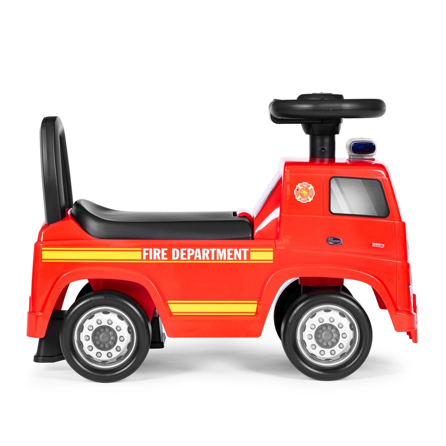 MERCEDES car, pusher car, fire truck
