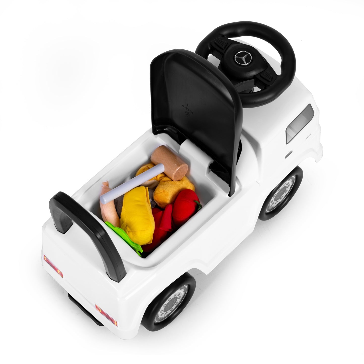 MERCEDES truck, pusher car, +2 years old, white