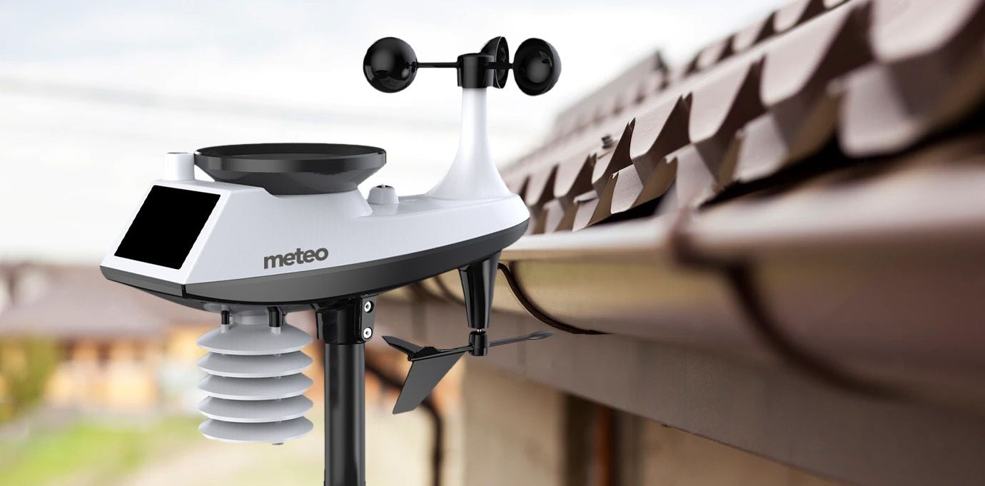 METEO weather station with wifi wind and precipitation meter