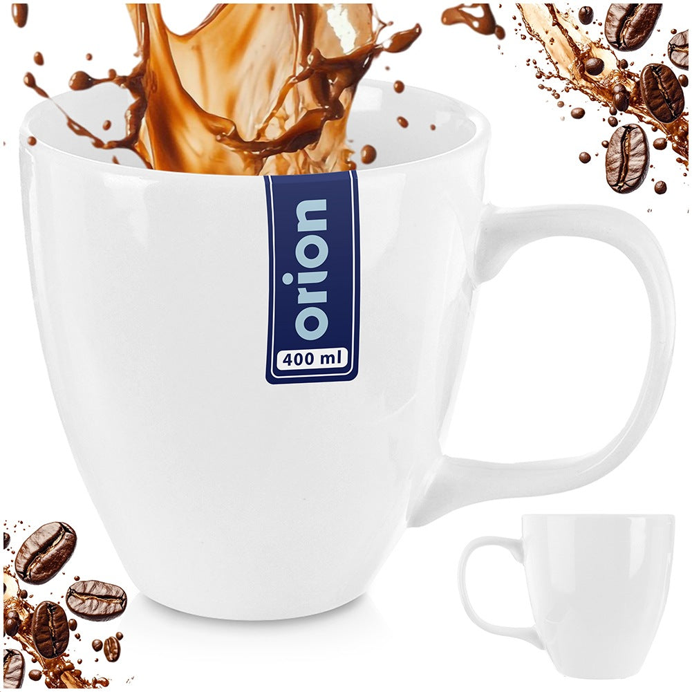 MONA white porcelain mug 400 ml
