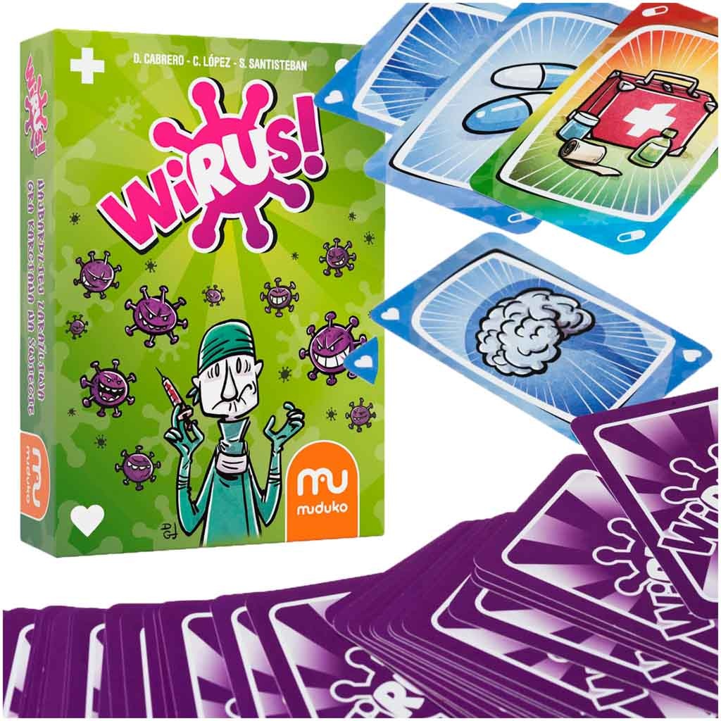 MUDUKO Card Game Virus Party Game 8+