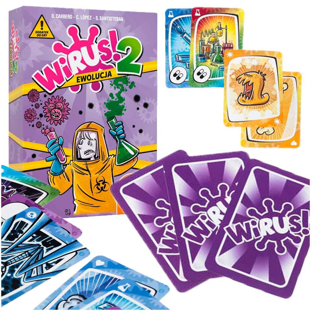 MUDUKO card game Virus!2: Evolution - add-on party game 8+