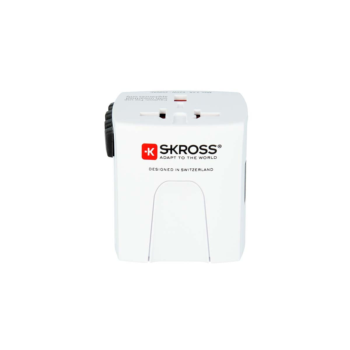 MUV USB (2xA) Compact 2-pin world travel adapter with 2 integrated USB ports