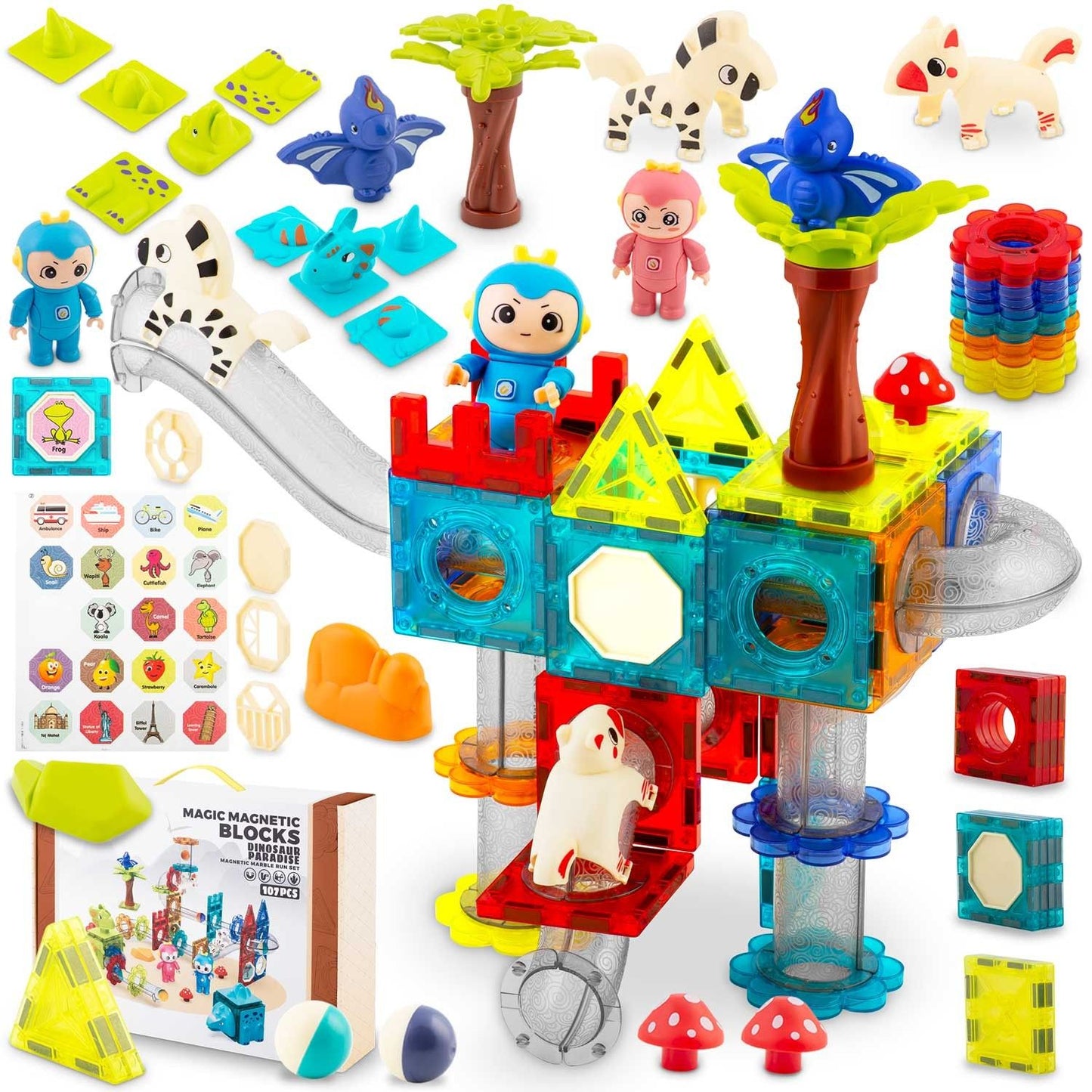 Magnetic Building Blocks Dinosaur Paradise RK-757 Ricokids