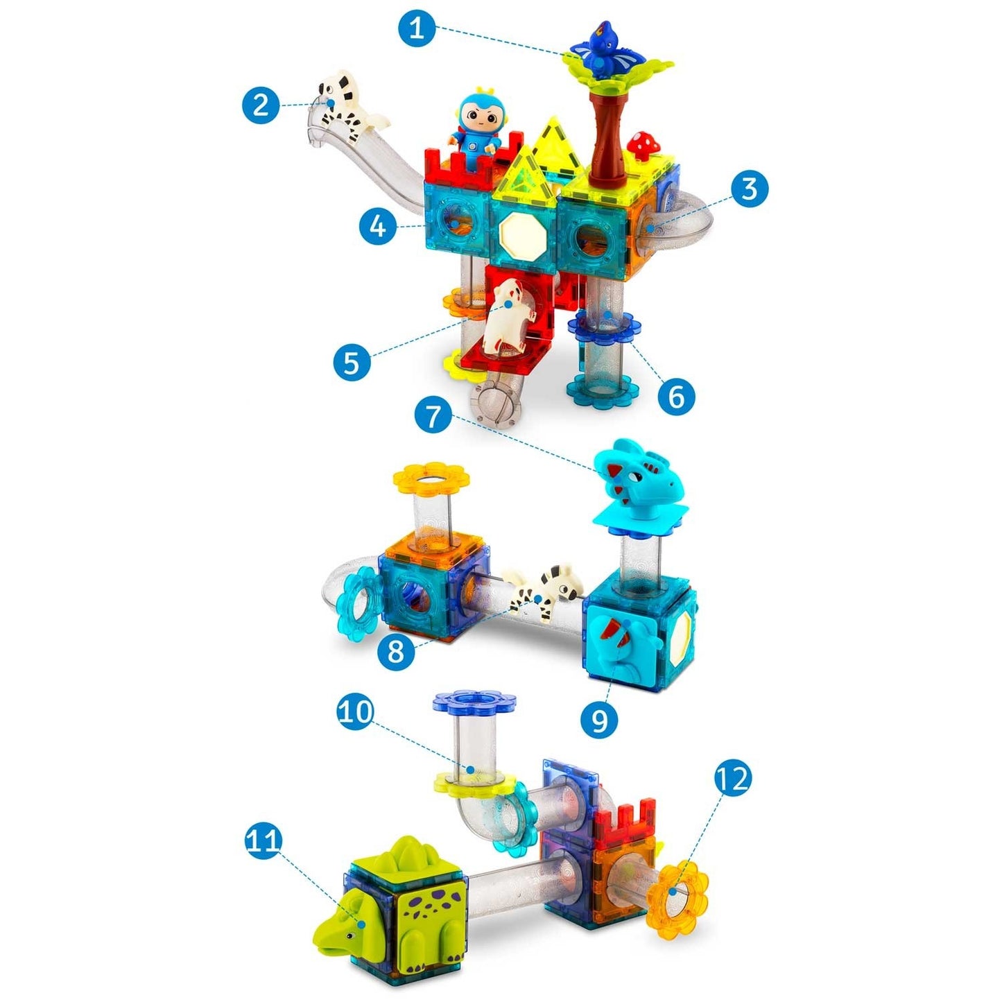Magnetic Building Blocks Dinosaur Paradise RK-757 Ricokids