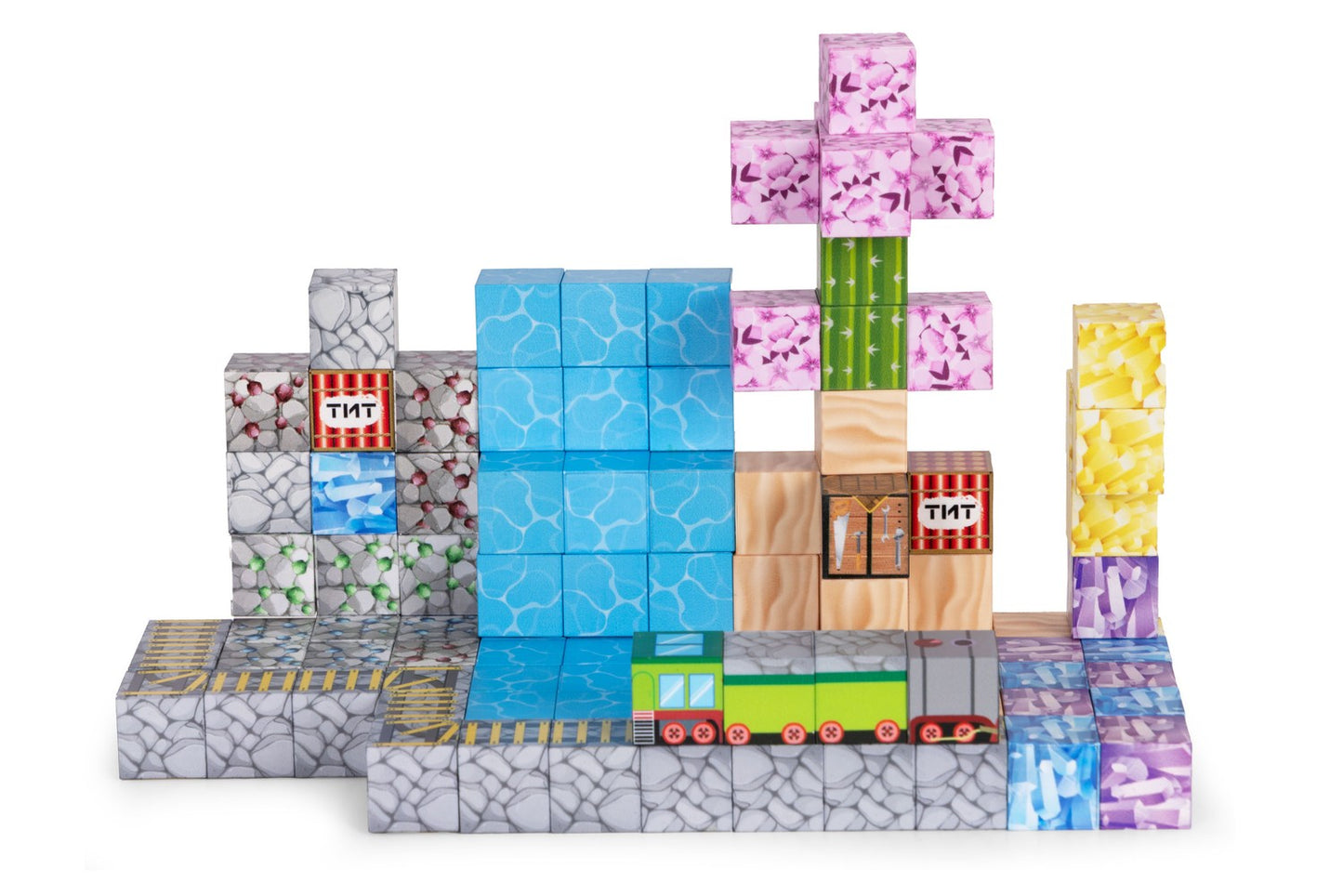 Magnetic Building Blocks Set, 112 Pieces, Ages 3+