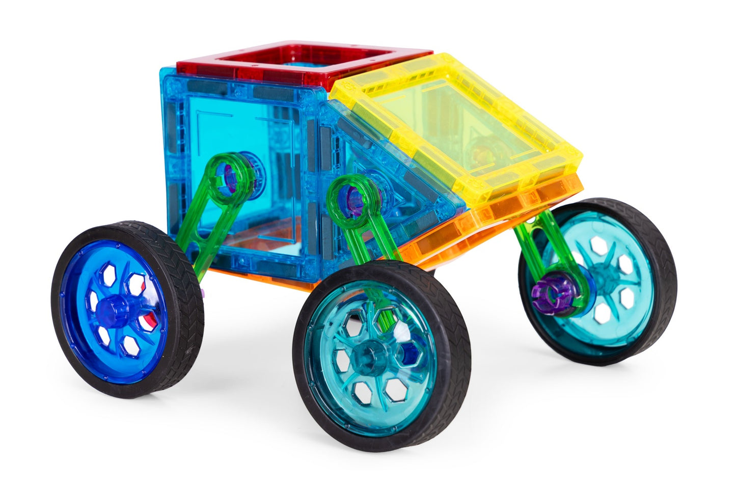 Magnetic Building Blocks Set – 48 Pieces, 3D & Vehicle Play