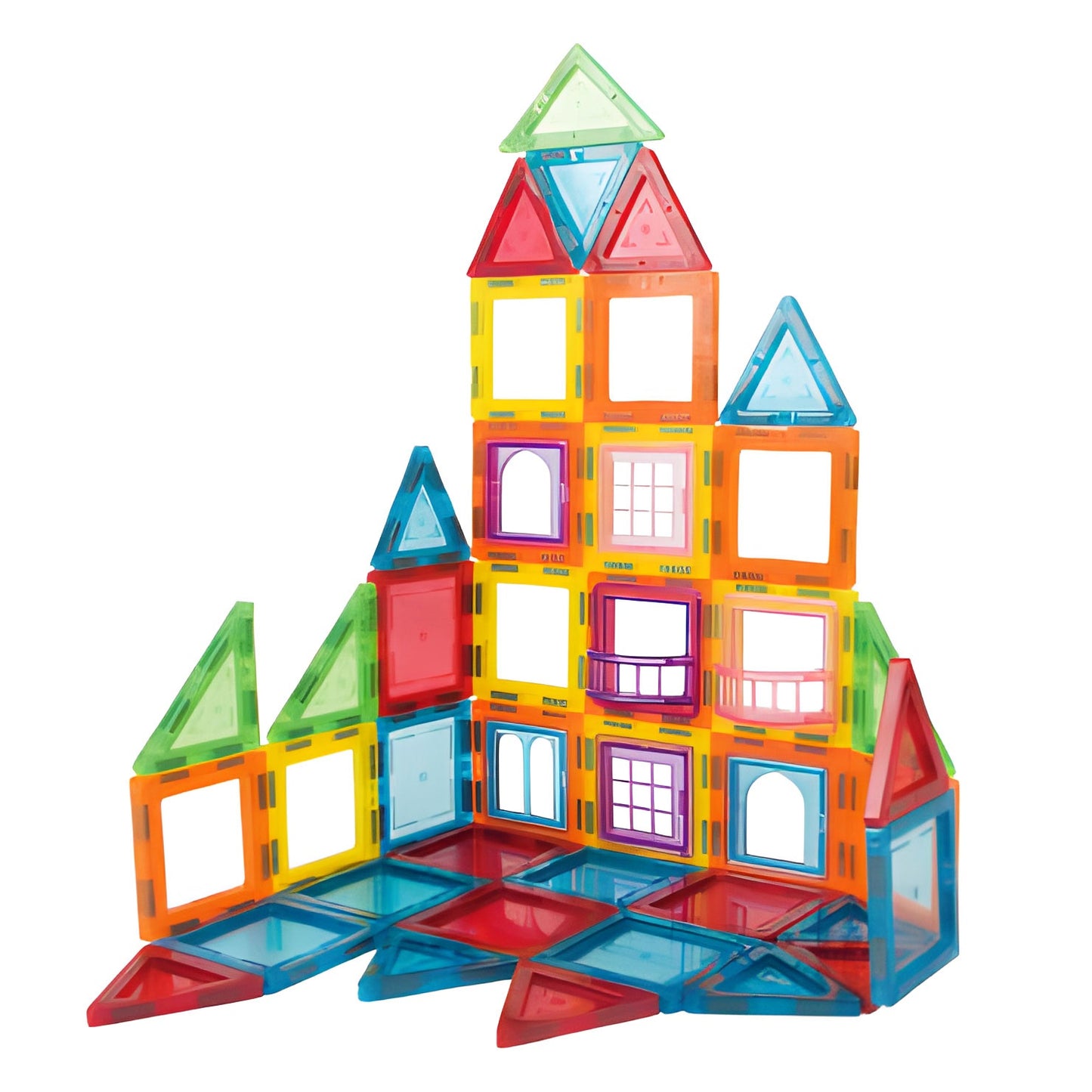 Magnetic Building Blocks Set, 70 Pieces, 3D Construction