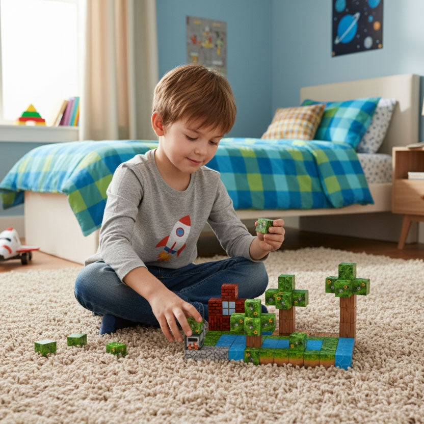 Magnetic Building Blocks Set, 88 Pieces for Kids 3+