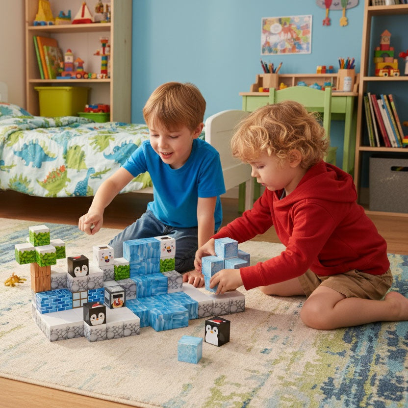 Magnetic Building Blocks Set, 97 Pieces for Kids 3+