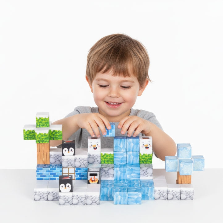 Magnetic Building Blocks Set, 97 Pieces for Kids 3+