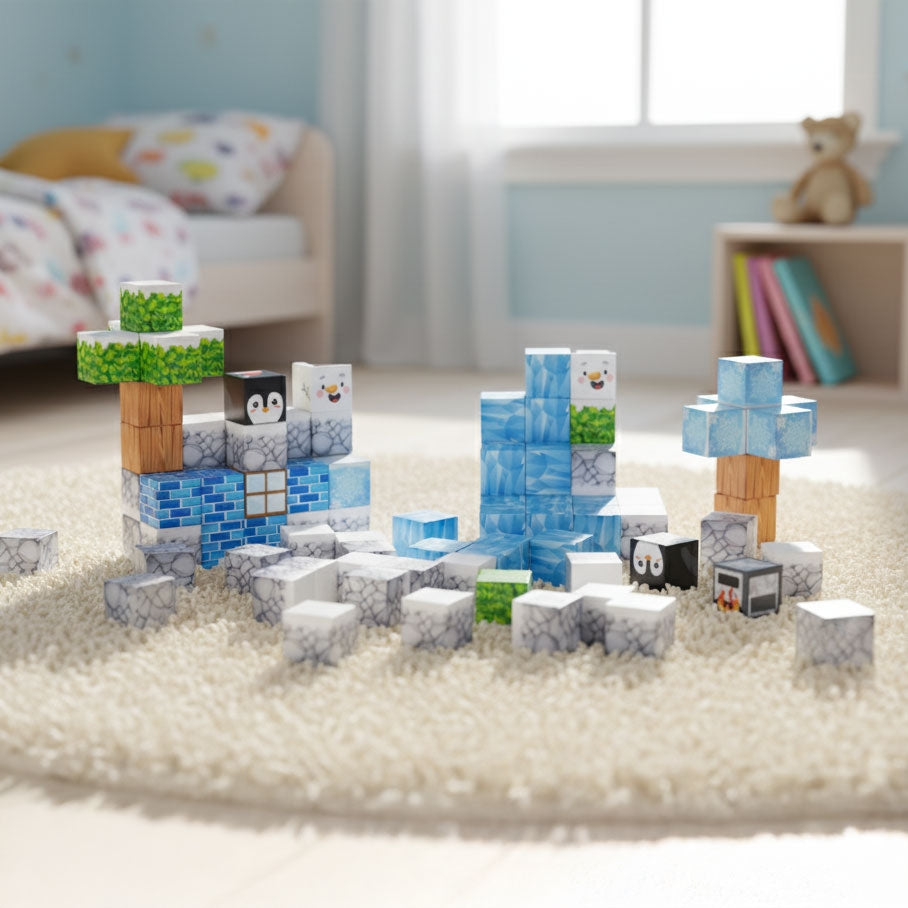 Magnetic Building Blocks Set, 97 Pieces for Kids 3+