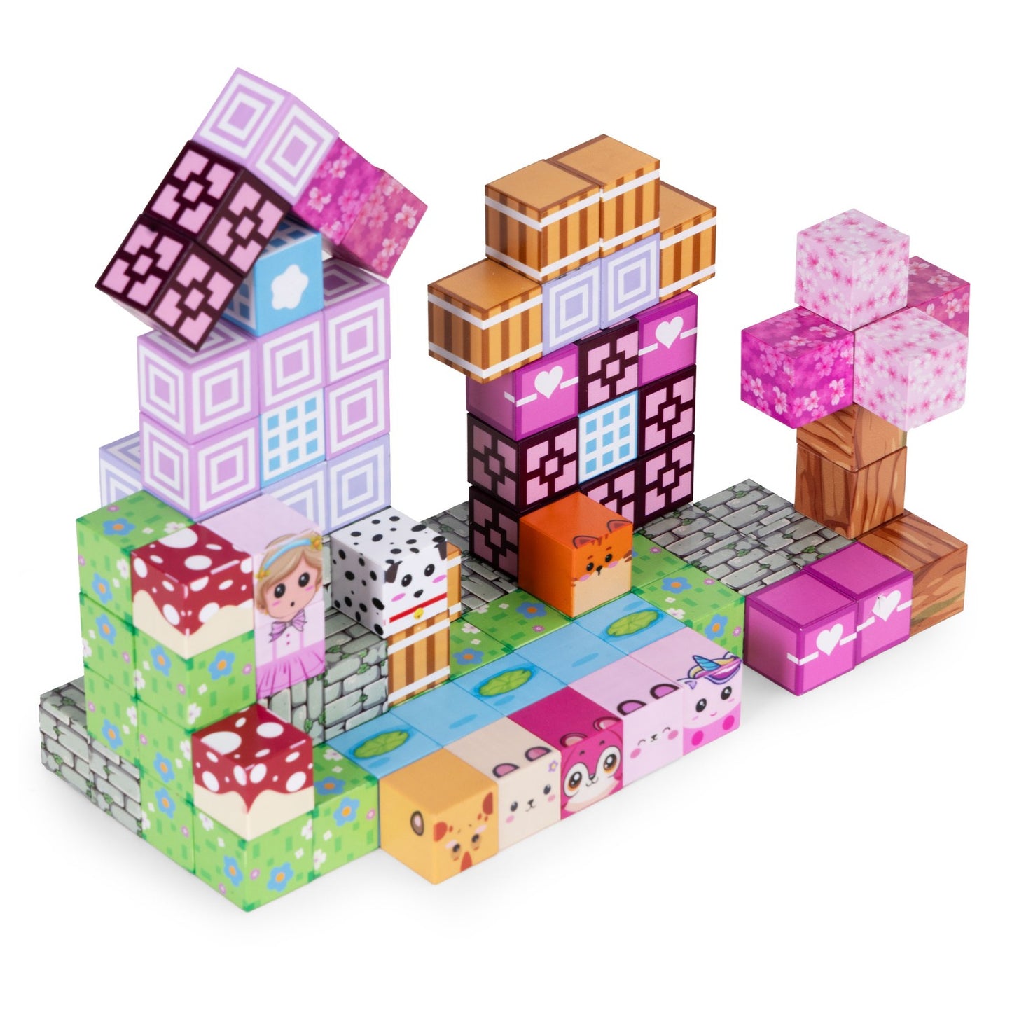 Magnetic Building Blocks Set for Kids, 113 Pieces
