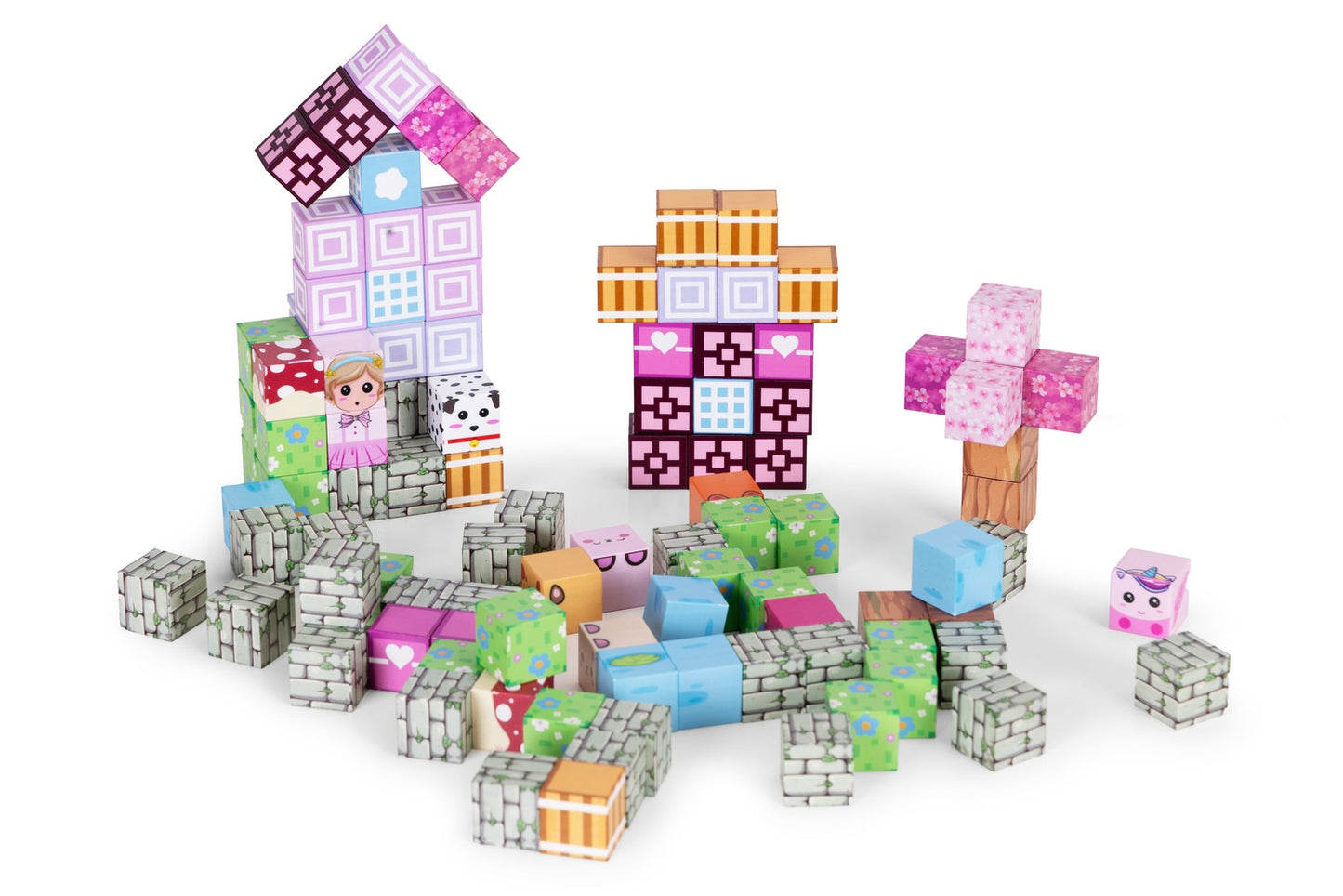 Magnetic Building Blocks Set for Kids, 113 Pieces