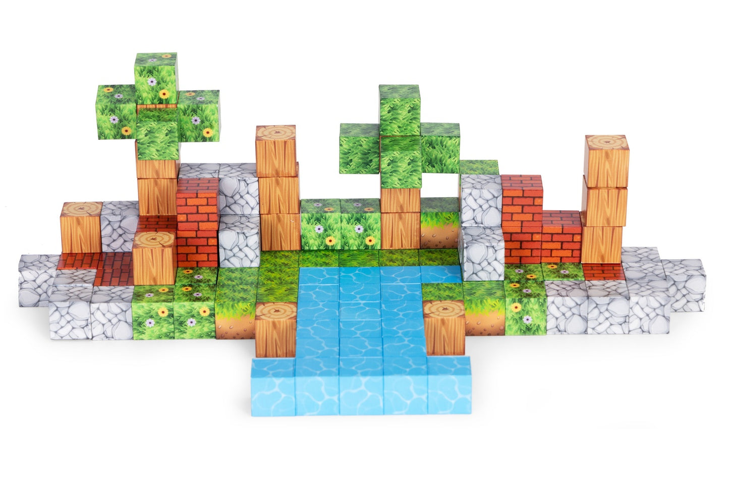 Magnetic Building Blocks Set for Kids, 119 Pieces