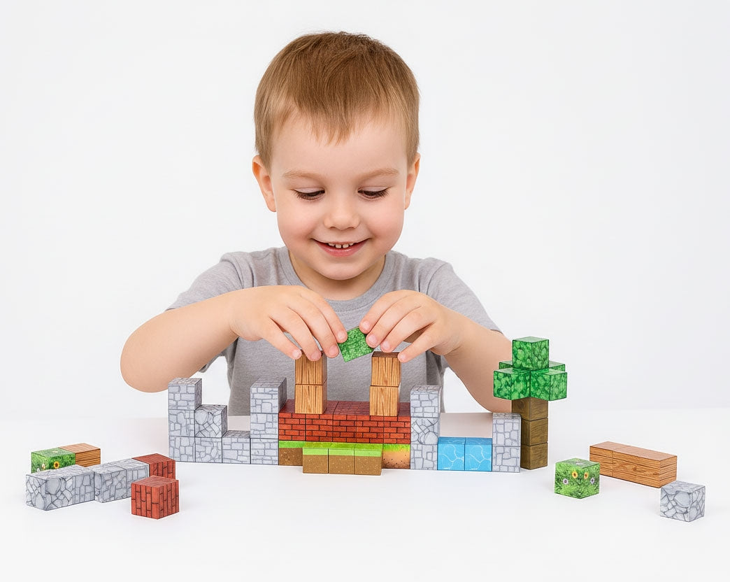 Magnetic Building Blocks Set for Kids, 119 Pieces