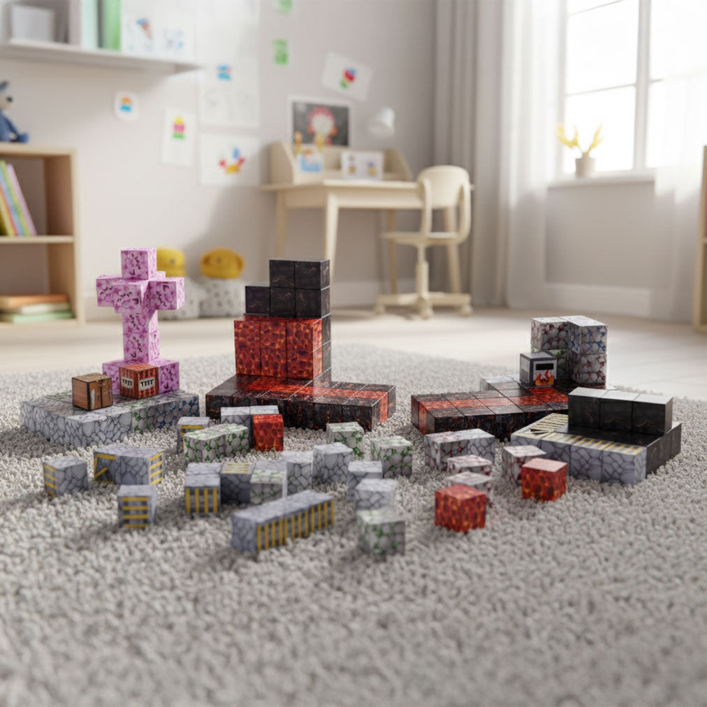 Magnetic Building Blocks Set for Kids, 160 Pieces